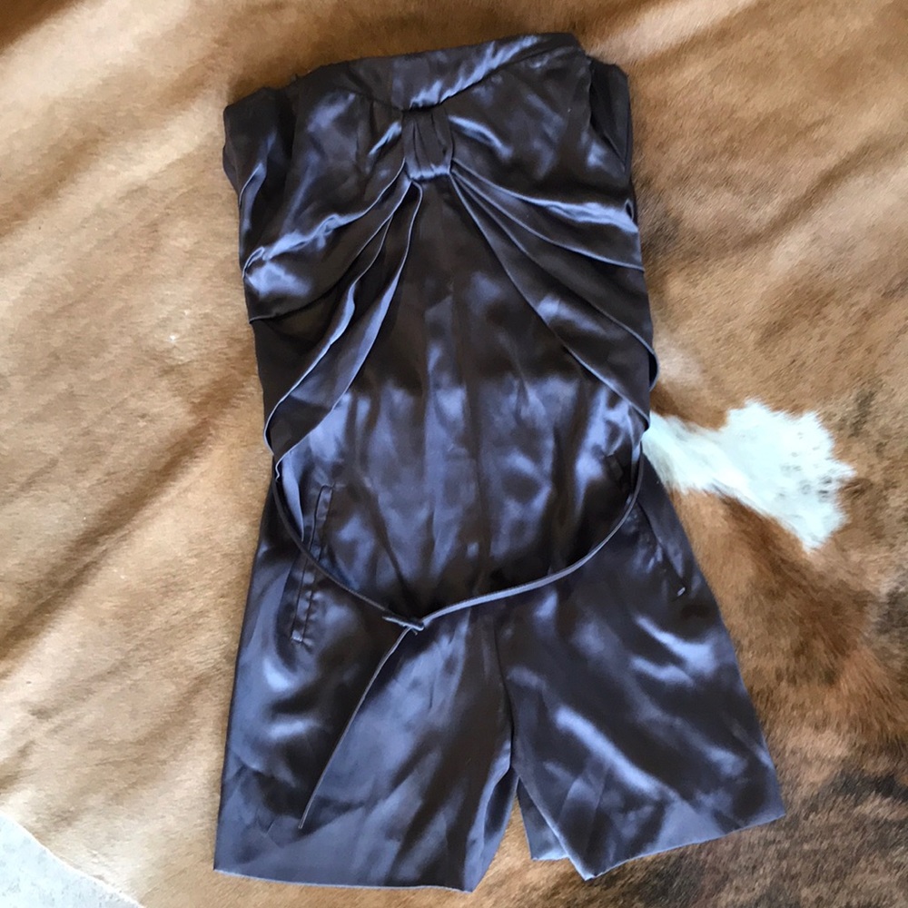 Prada Acciaio Silk Belted Romper - Picture 1 of 8